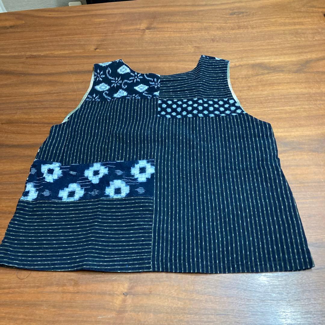 古布ベスト　着物リメイク