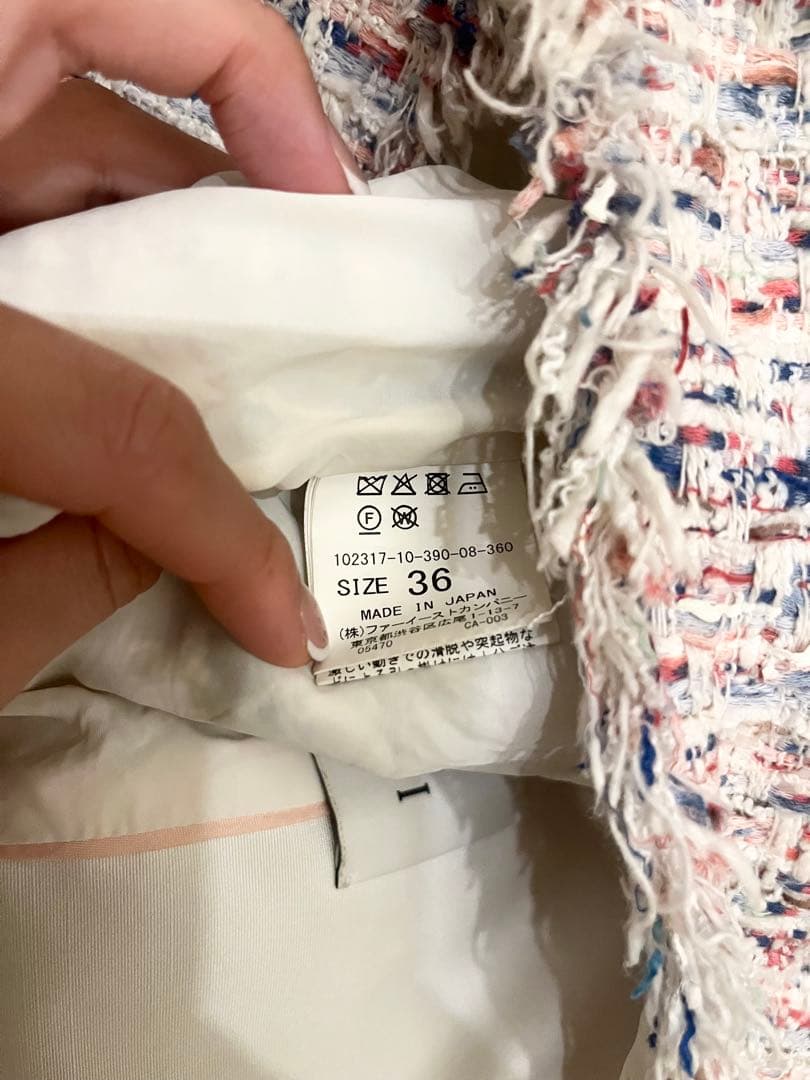 ［元値10万円］ANAYI スラブミックスツイードジャケット