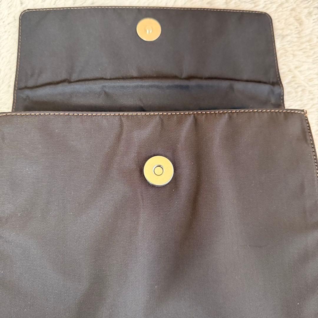 美品PRADA ナイロン ショルダーバッグ ブラウン 三角ロゴ