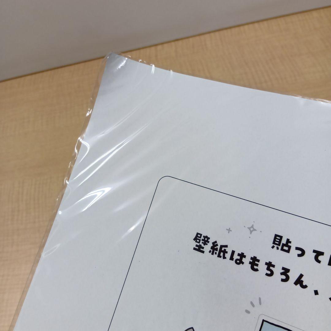 ❶ちいかわ ウォールステッカー 窓から覗く 3種 壁を蹴るハチワレ
