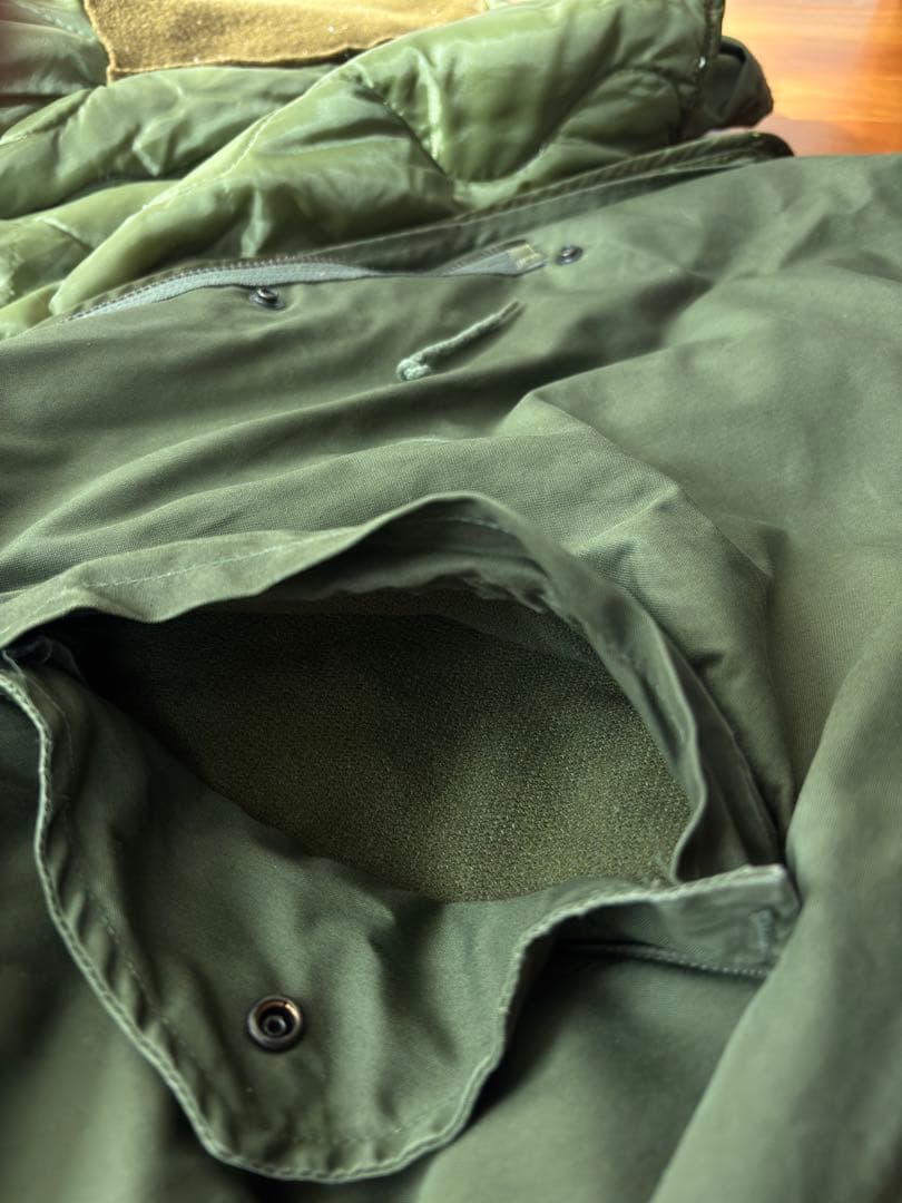 実物 USED米軍 M-65フィッシュテール シェルライナー