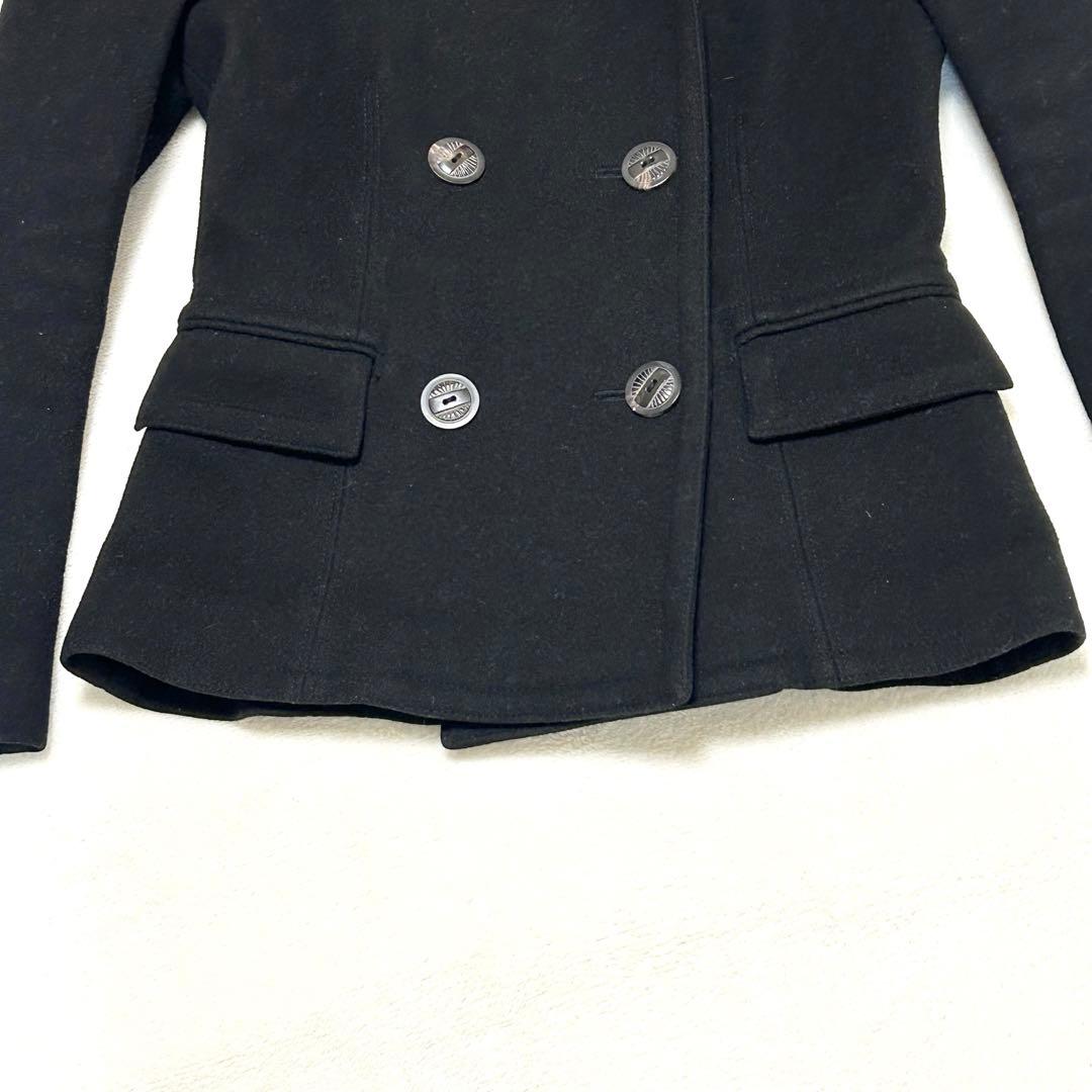 【美品】ラルフローレン　Pコート　ウール　カシミヤ混　ブラック