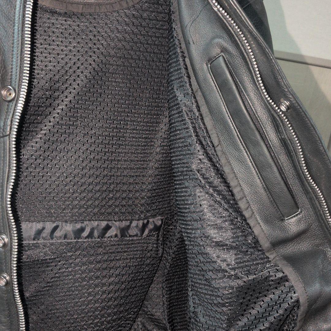 ホンダ レザー バイクジャケット 黒