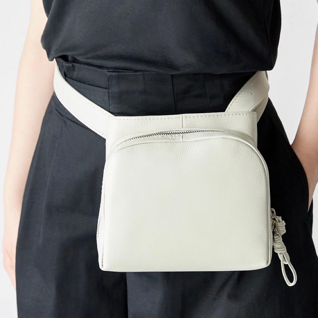 極美品✨【現行品】マザーハウス SORA M 2way ショルダー ホワイト