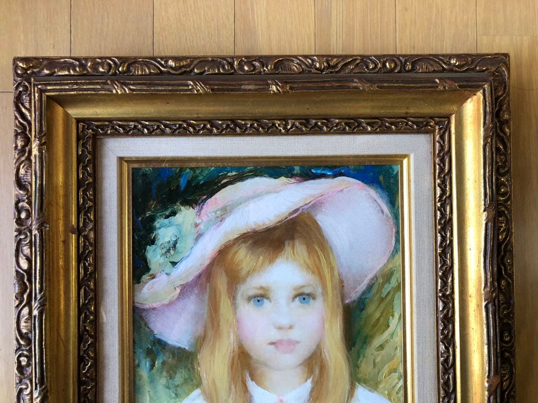 ゴンテルハズィ 少女の肖像画 サイン入り