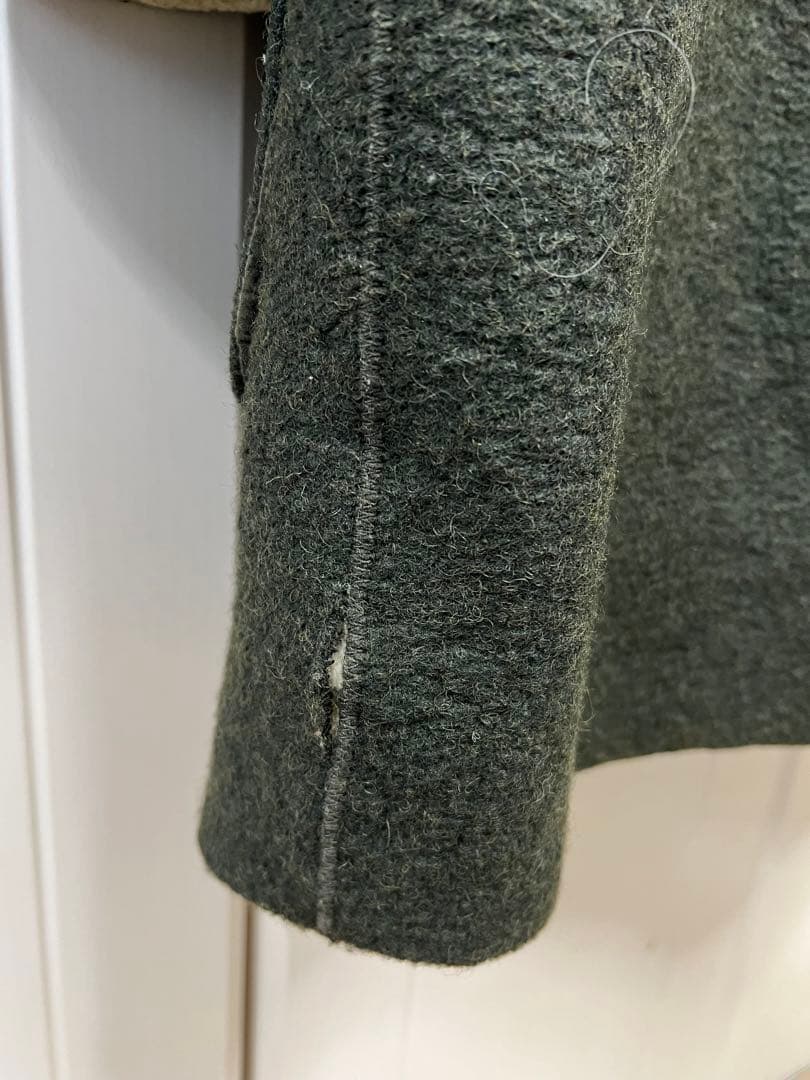 メゾンマルジェラ　フェイクムートンフーデッドコート　ダッフルコート 48 美品