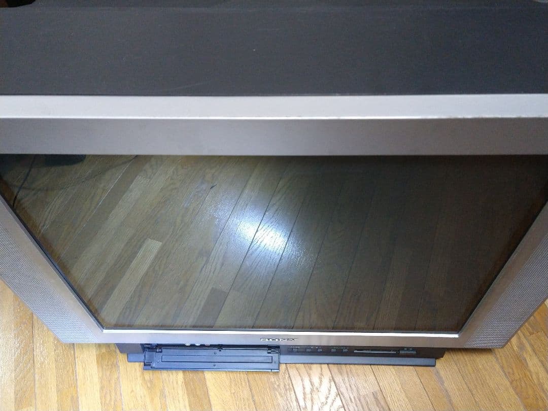 SONY トリニトロン25インチブラウン管テレビ リモコン有+地デジチューナー