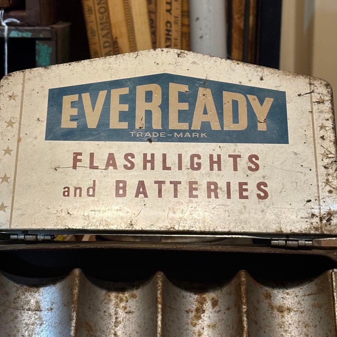 アンティーク雑貨 USA VINTAGE EVEREADY store display 50s
