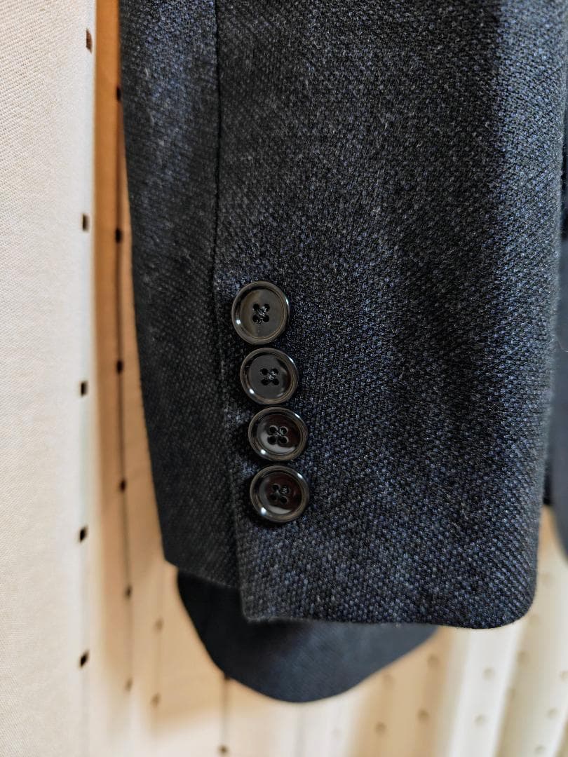 未使用品 タリアトーレ 2B ウール 3ピース スーツ 48 ダークネイビー