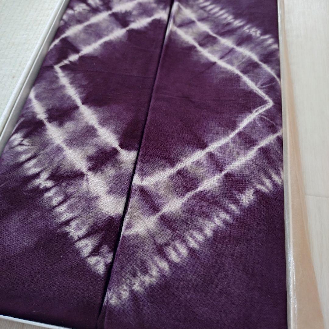 284N南部紫根染 座布団生地 木綿 側生地