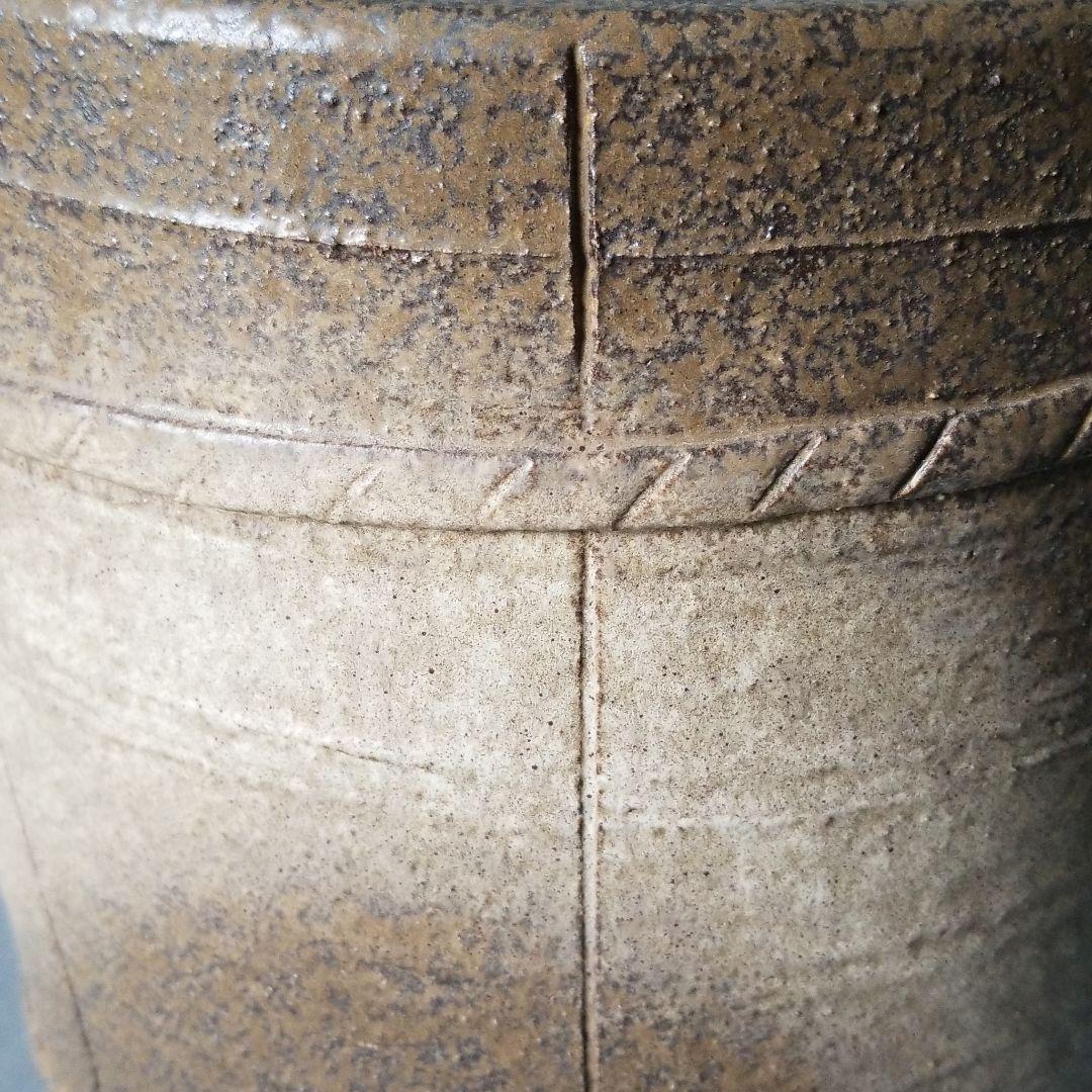 信楽焼傘立て  桶型 高さ４５cm