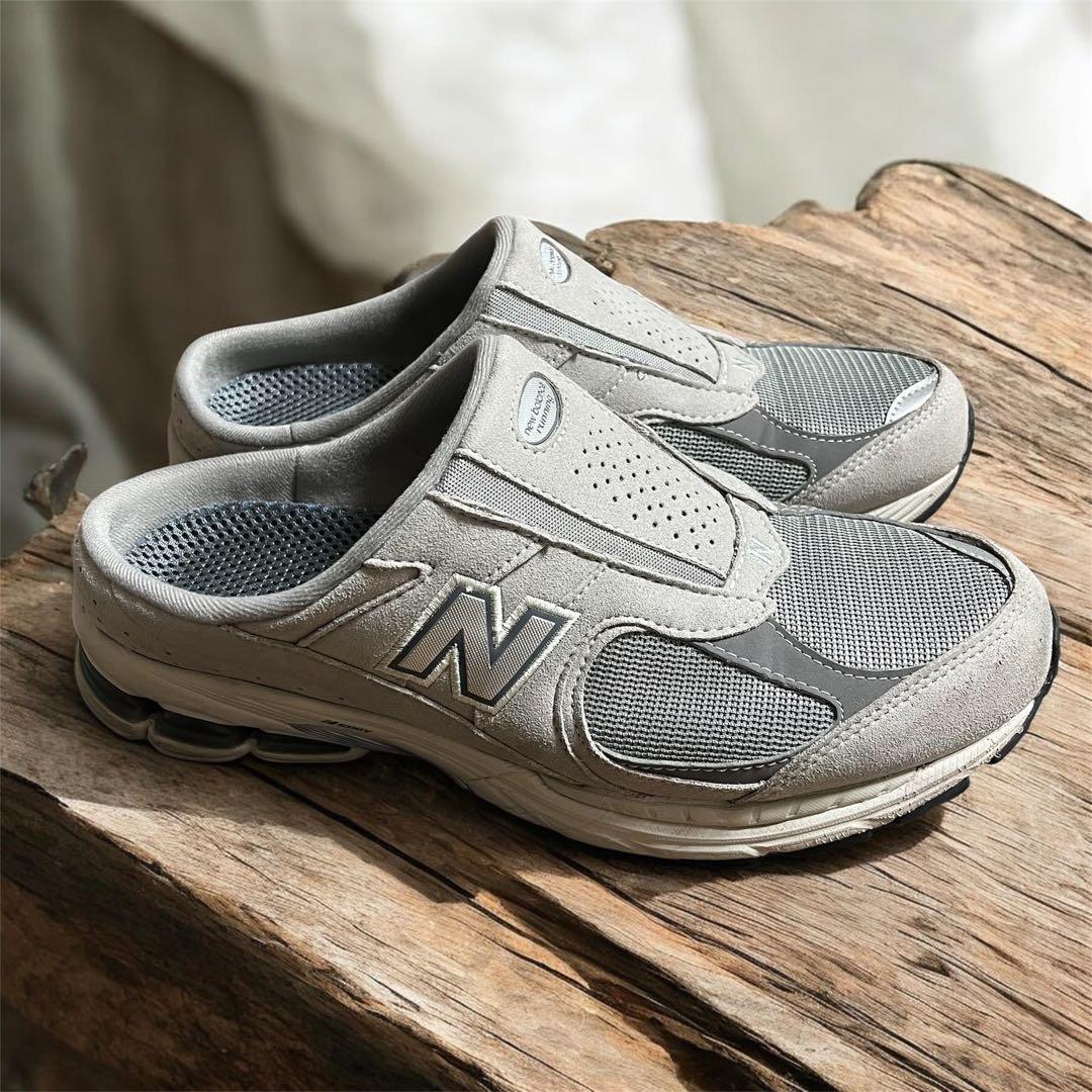 【美品】newbalance ミュール サンダル グレー 28 US10