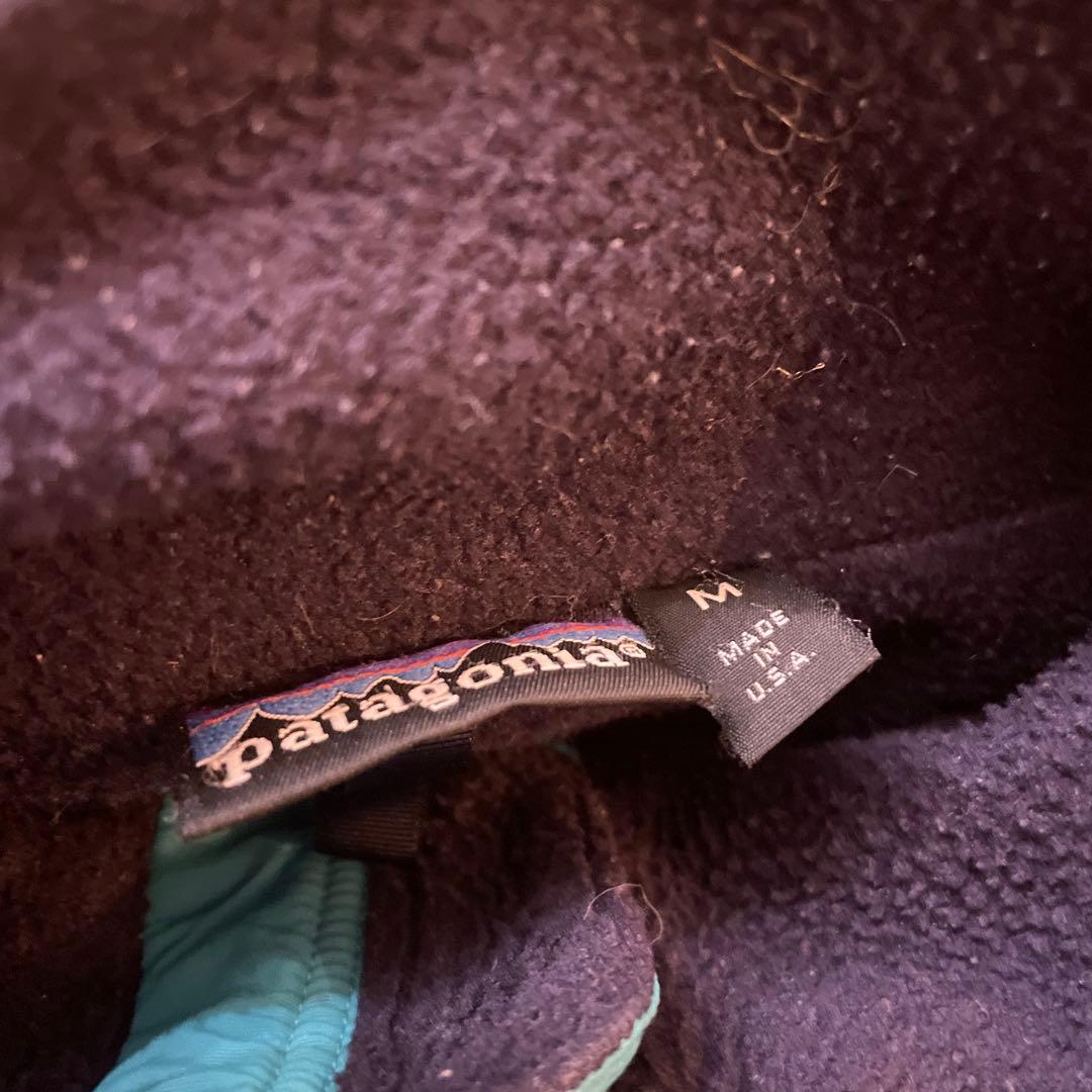 ヤ*ギ様 patagonia ナイロンブルゾン グリーン M 80s