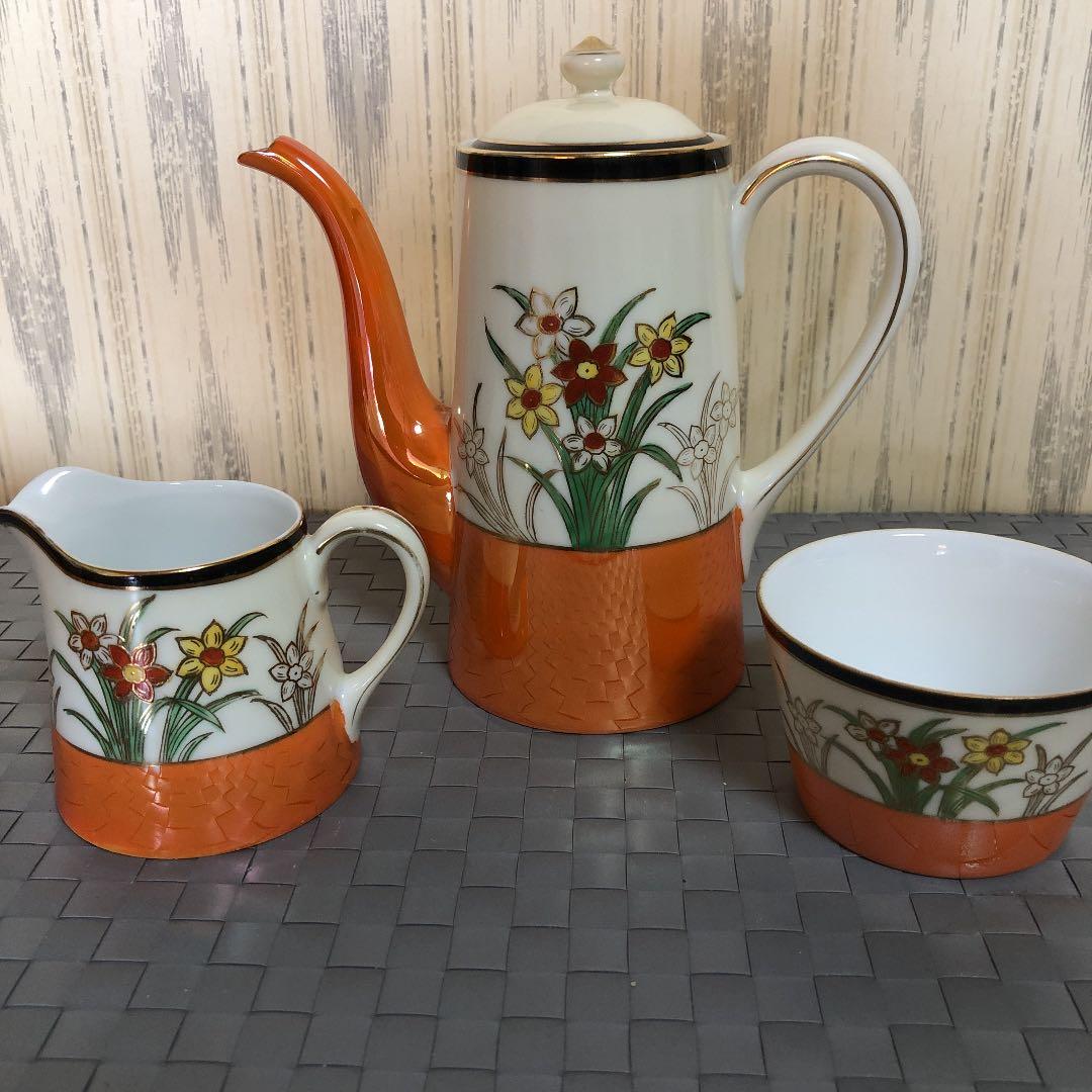 オールドノリタケ　ティー(ココア？)セット