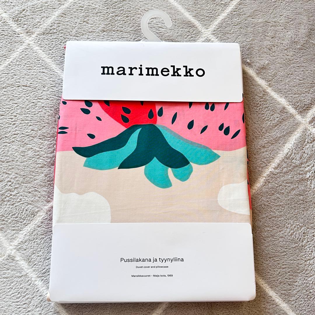 マリメッコ　Kスーパー限定　マンシッカヴォレット　ベッドカバー&ピロー