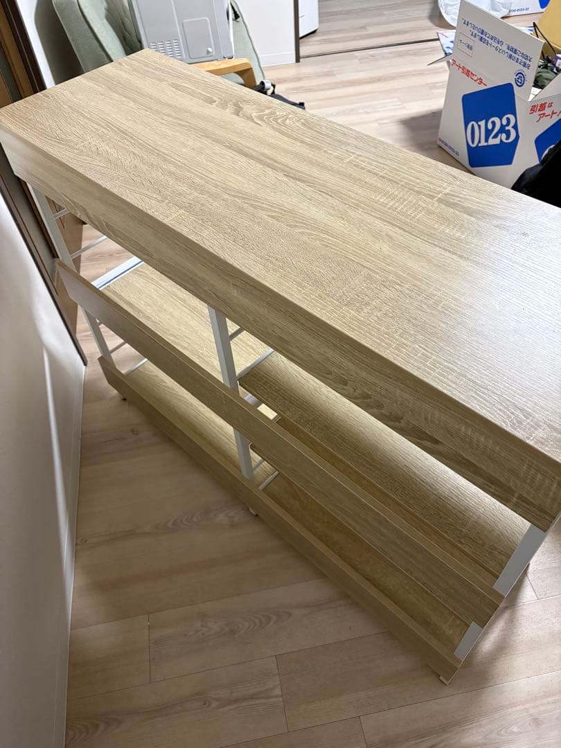 スライド棚付きキッチンカウンター (幅120cm NA)