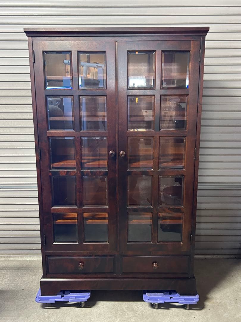 ☆GA234【中古品】 北海道民芸 家具 書棚　幅108cm