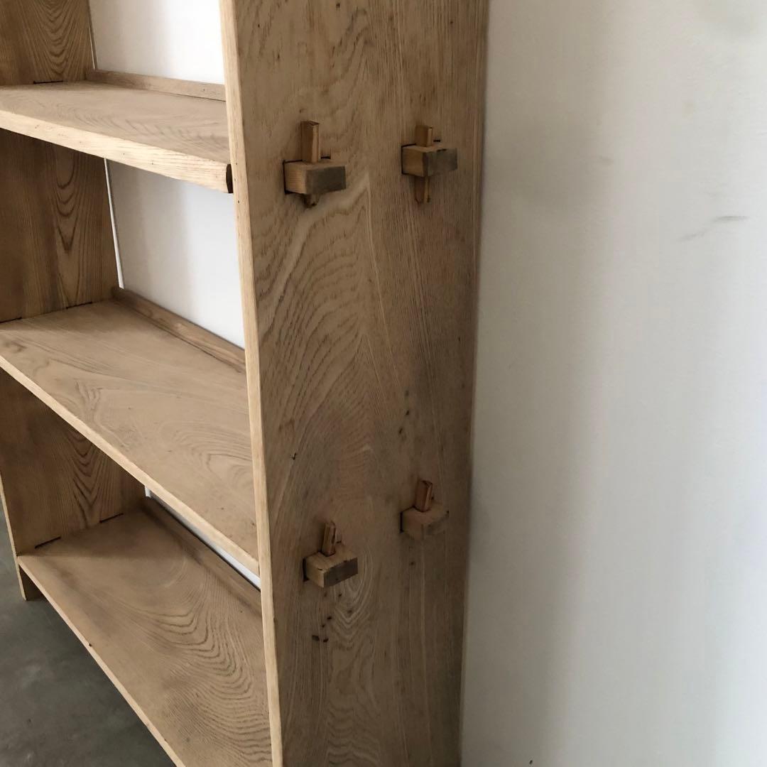 レトロ　アンティーク　古道具　古家具　剥離家具　ストリップド　本棚　食器棚