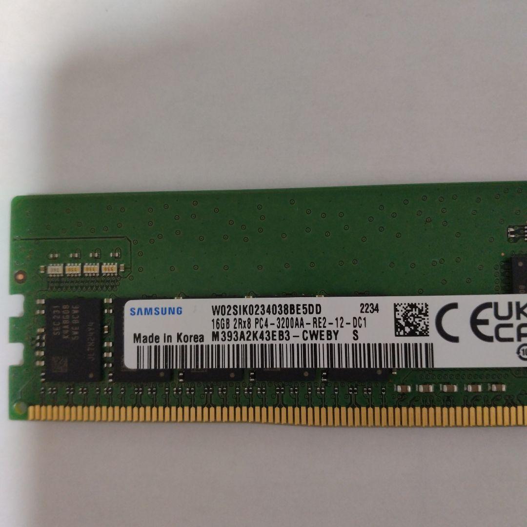 サムスンメモリ PC4-3200AA 16GB