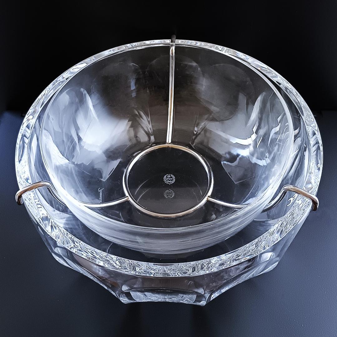 バカラレア物！直径約25.5cmのBIGなアルクールシリ－ズ2重のサラダボウル。