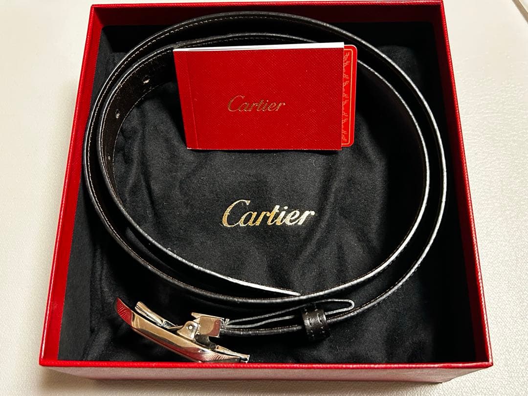 カルティエ　サントス ブラック　ベルト
