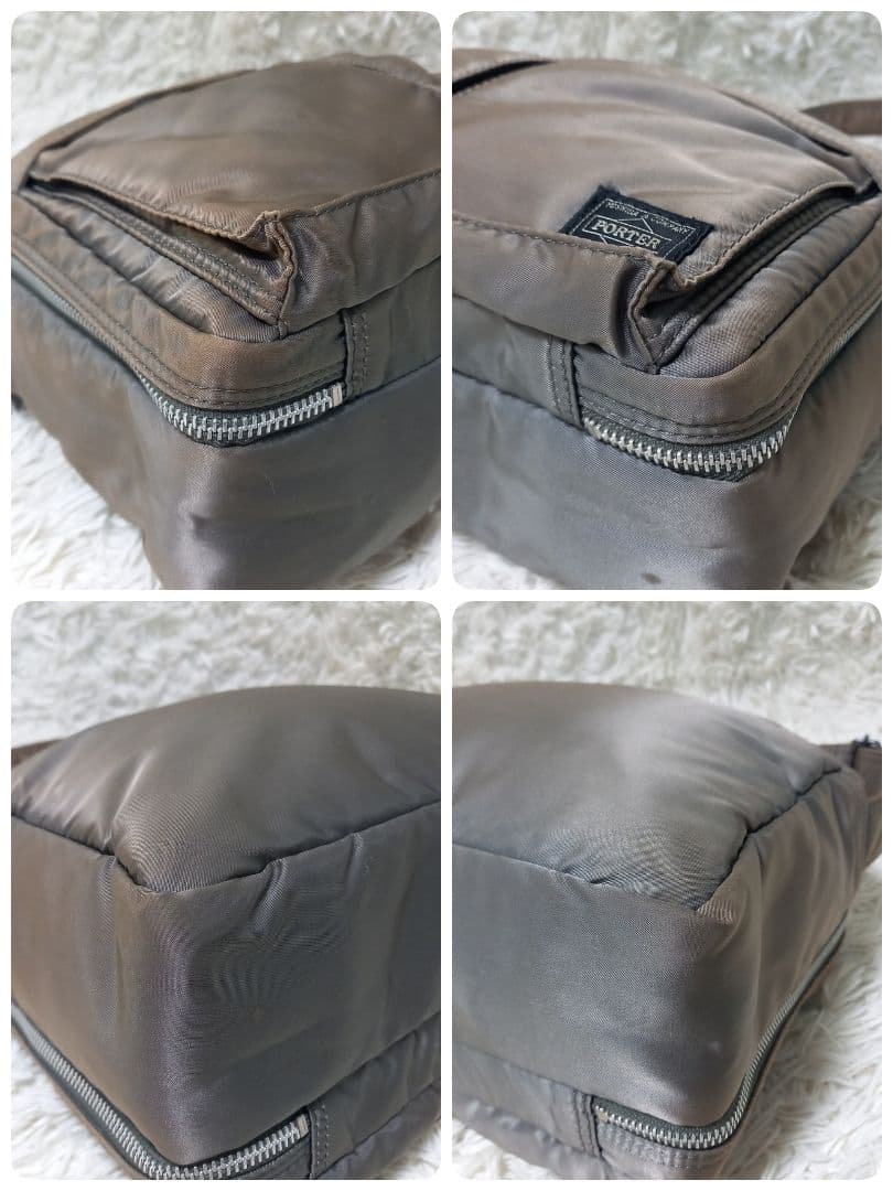 PORTER　TANKER　二層式　ショルダーバッグ　L　タンカー　グレー