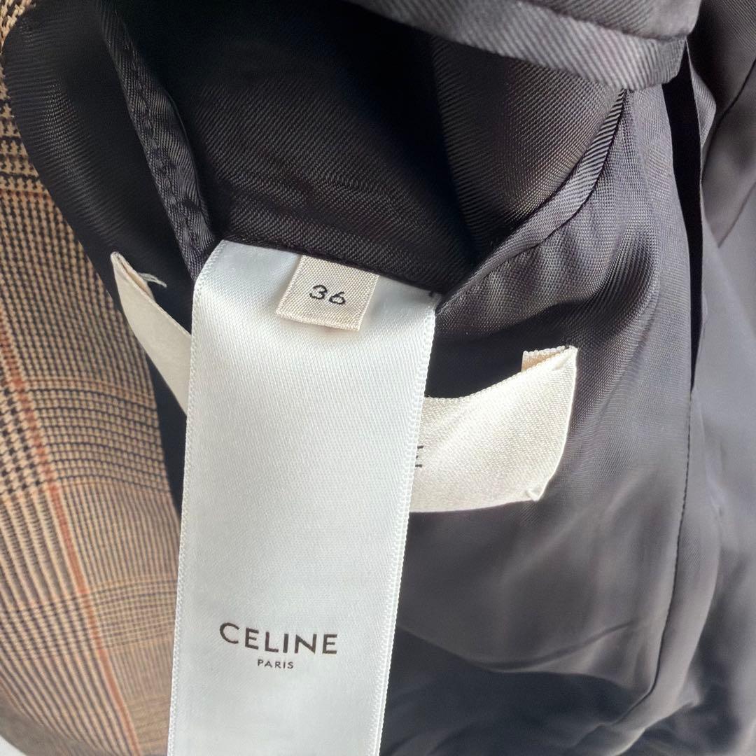【未使用級✨】CELINE 　テーラードジャケット　エディ　36 ハンガー付き