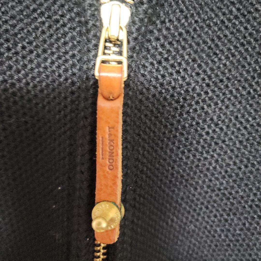 L&KONDO ルコンド　ドライバーズニット　ブラック　馬革　L