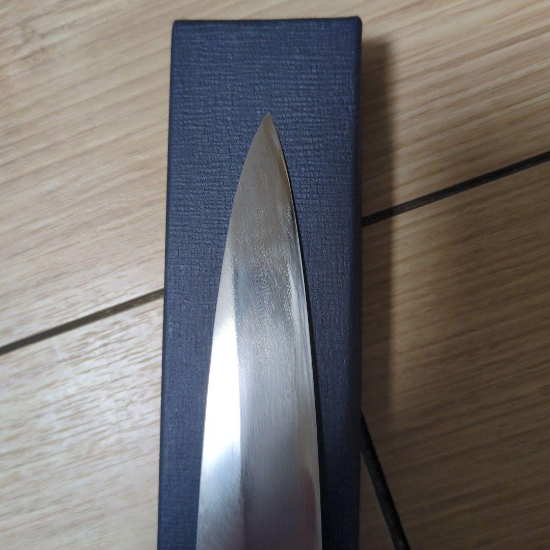 堺菊守銀三柳刃包丁 ９寸朴八角