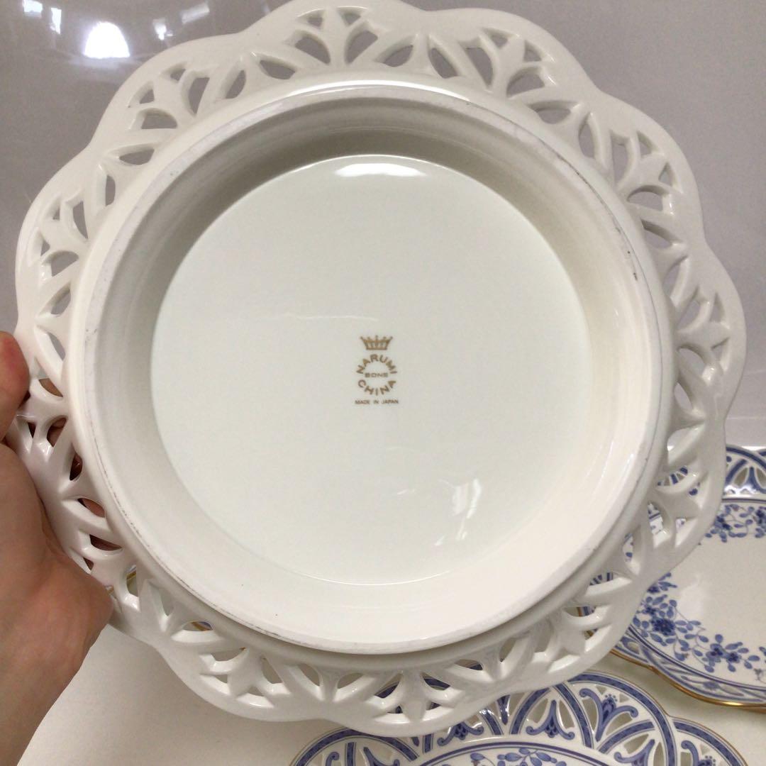 ナルミ　フッテッドコンポート　ミラノシリーズ　メッシュフルーツプレート　セット