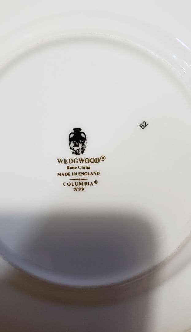 ウェッジウッド コロンビア パウダールビー プレート 17.6㎝ 2枚セット 皿