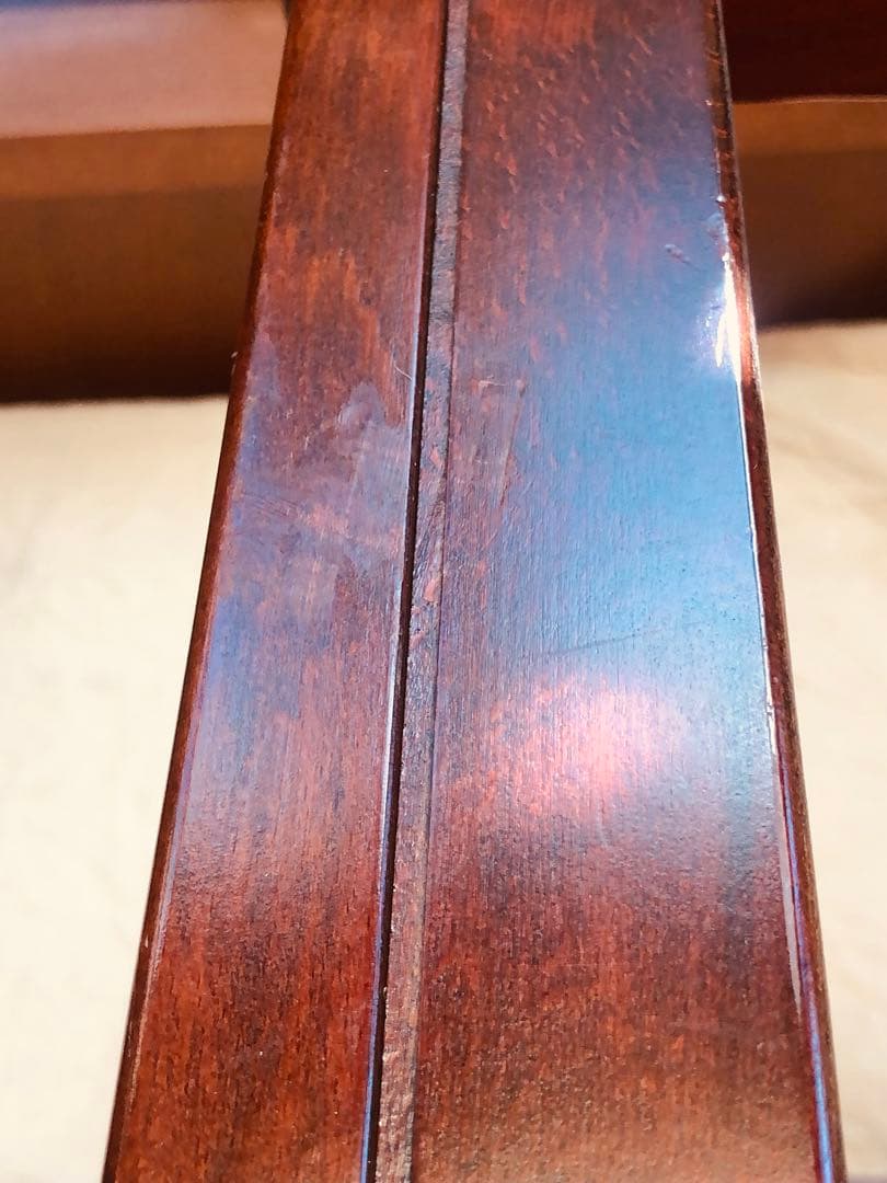 カリモク家具 希少オールド ガラステーブル／ローテーブル／昭和レトロ モダン