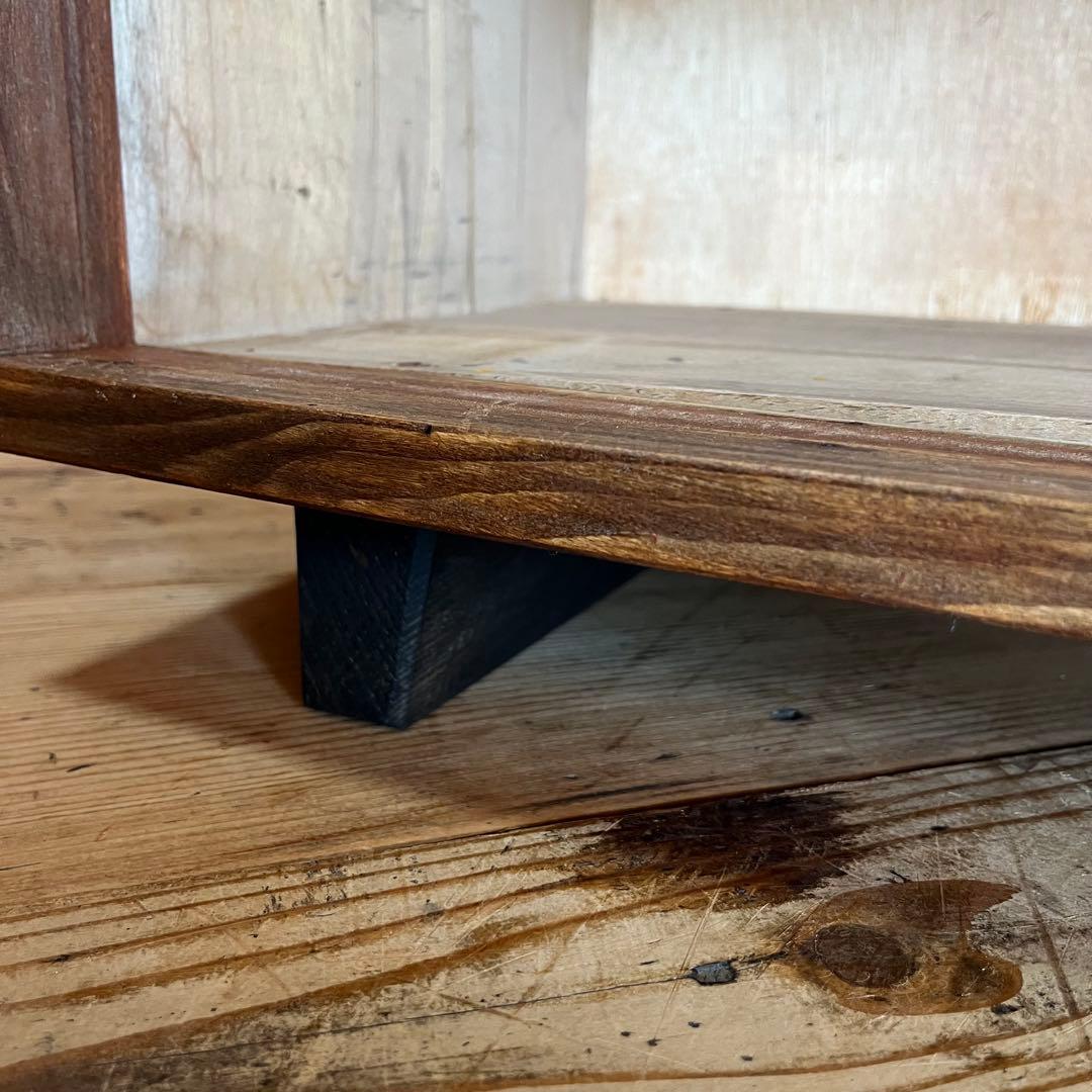 アンティーク オープンラック チェスト 棚 本棚 食器棚 脚付き z894