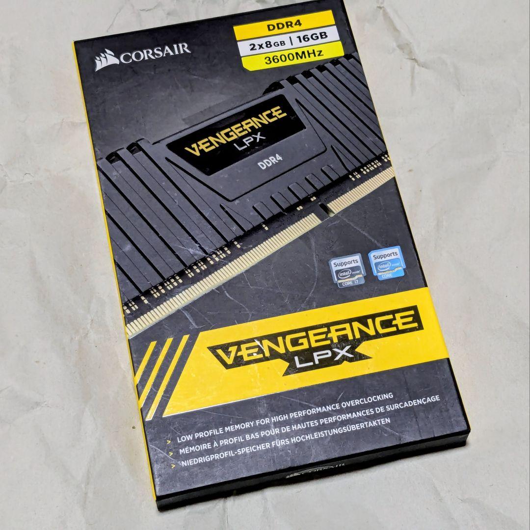 DDR4-3600MHz デスクトップPC用 メモリ 16GB [8GB×2枚]