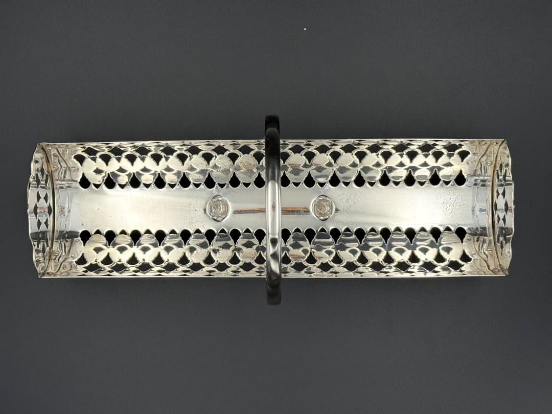 英国アンティーク Yeoman Plate 銀メッキ ナプキンホルダー／トレイ