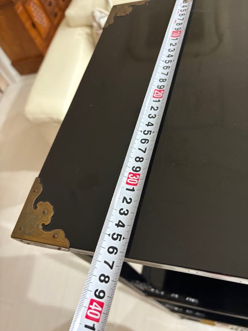 飾り棚 和製ビンテージ 花梨 カリン材 螺鈿 ラデン 象嵌 美しい 茶棚