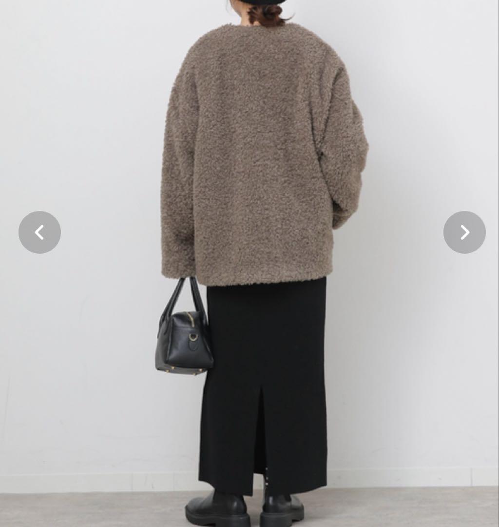 ジャーナルスタンダード　レリューム　ボアカラーレスジャケット