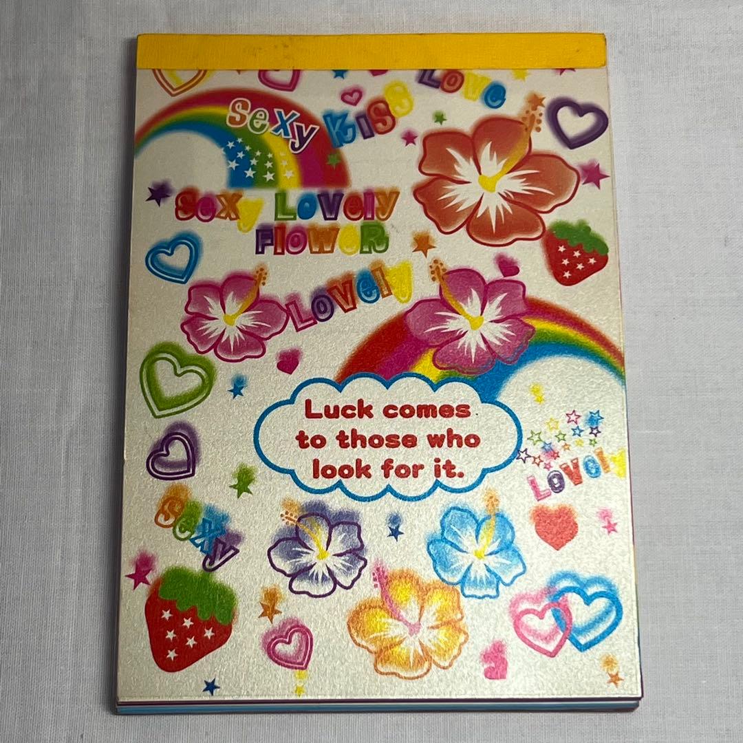 【在庫限り】【レア】ハイビスカス　メモ帳　平成レトロ　昭和レトロ　プレコ