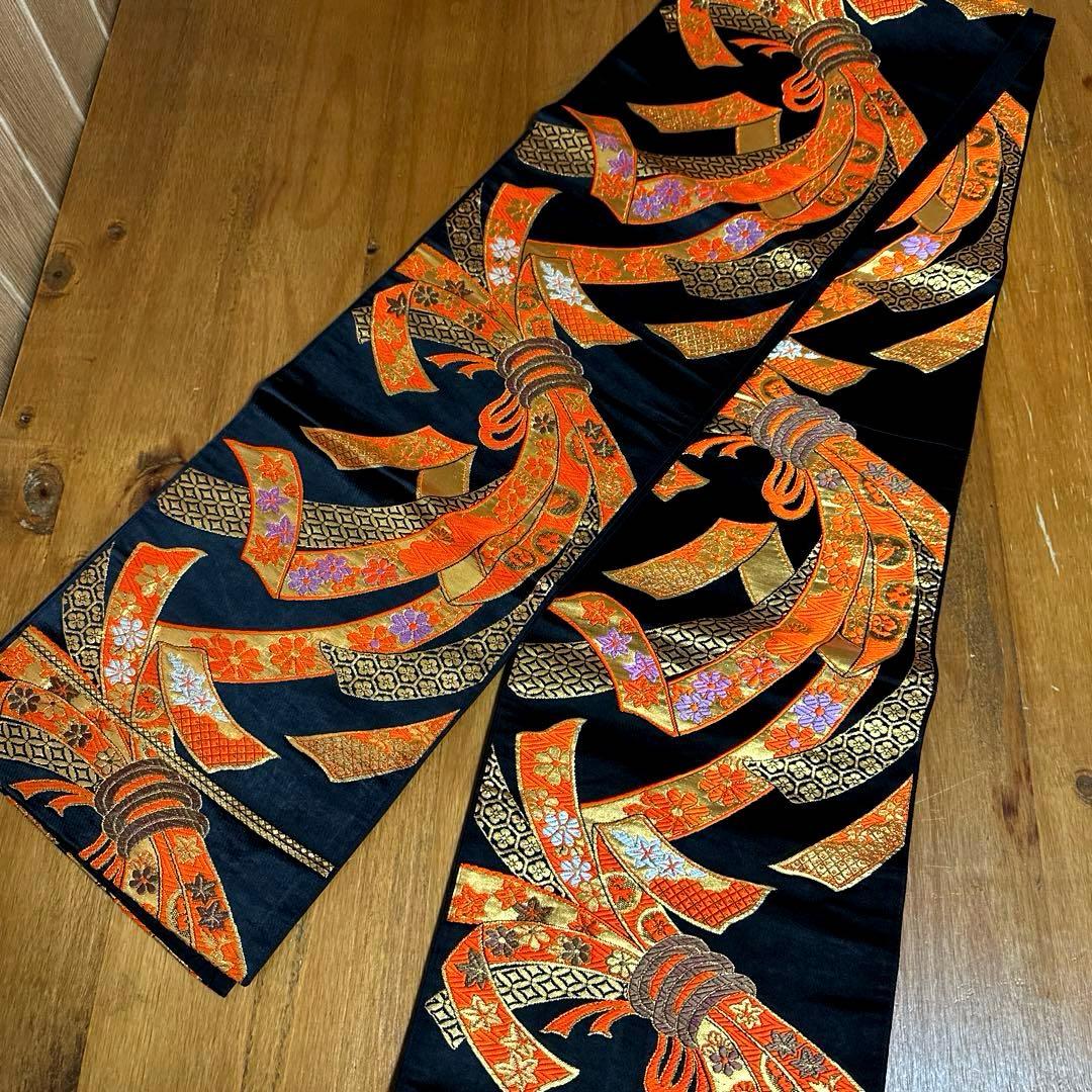 七五三　女の子　７歳　正絹着物　長襦袢　袋帯　小物セット　逸品