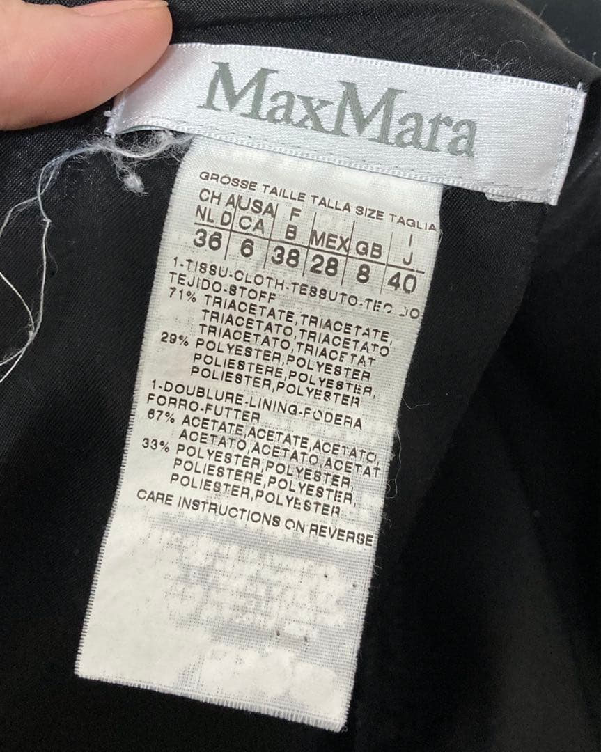 ２点マックスマーラ　Max Mara ブラックワンピース フォクシーワンピース