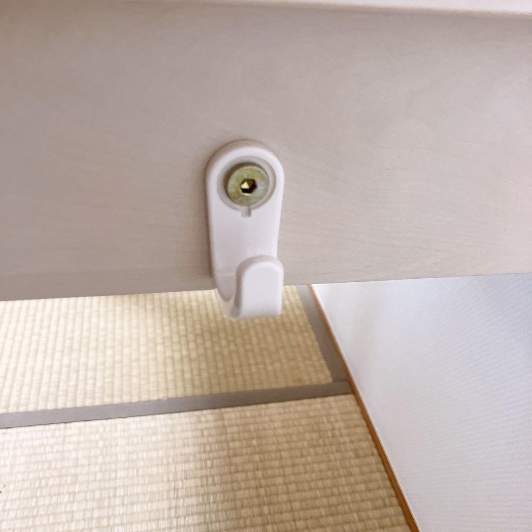 学習机 デスク(メルシーRN) ホワイトウォッシュ 引き出し付 天然木