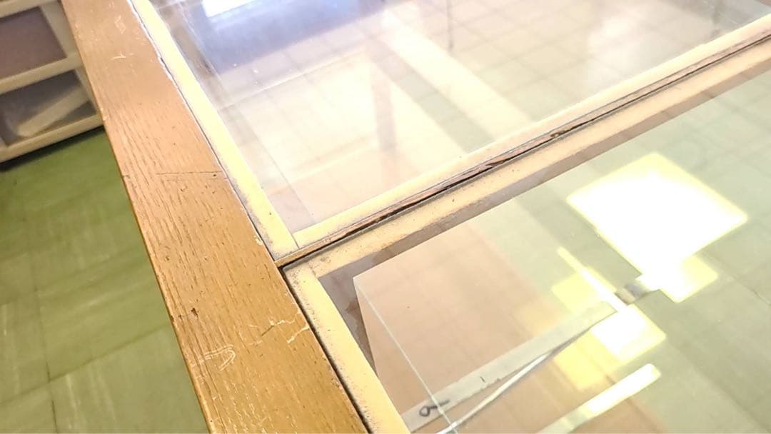 【専用/ブーヒーさん】ヴィンテージ　木製　ガラスショーケース