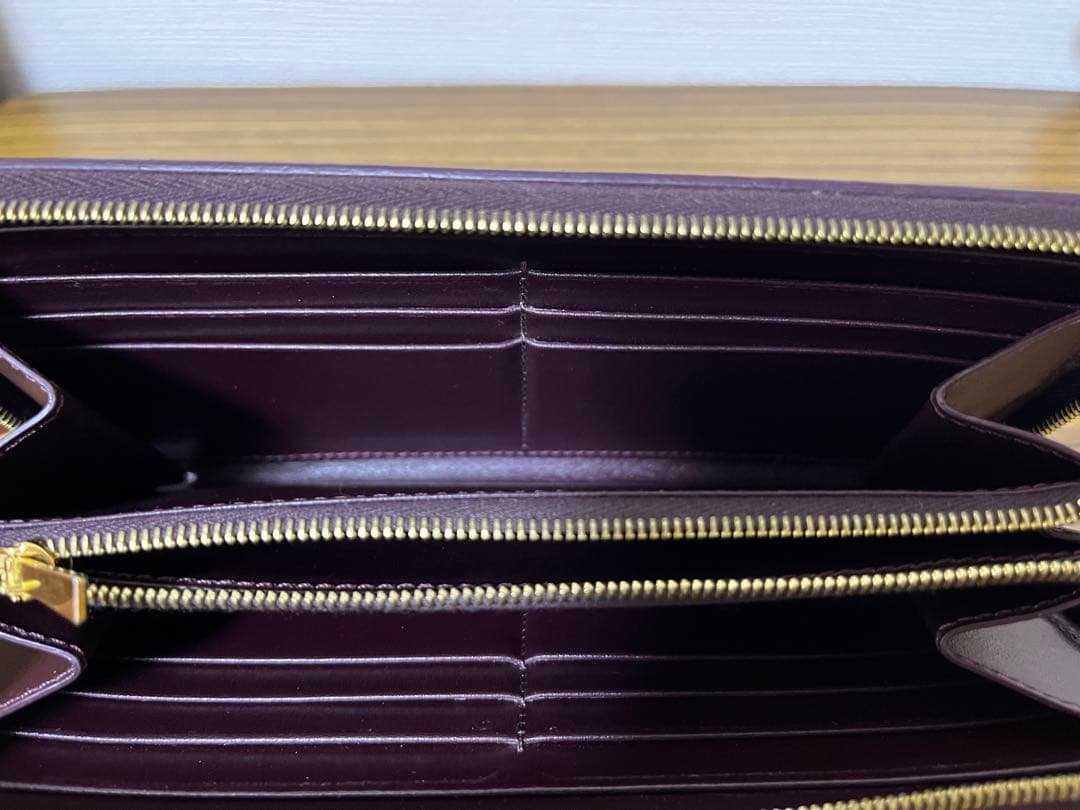 CELINE セリーヌ 長財布 ラウンドファスナー バーガンディ