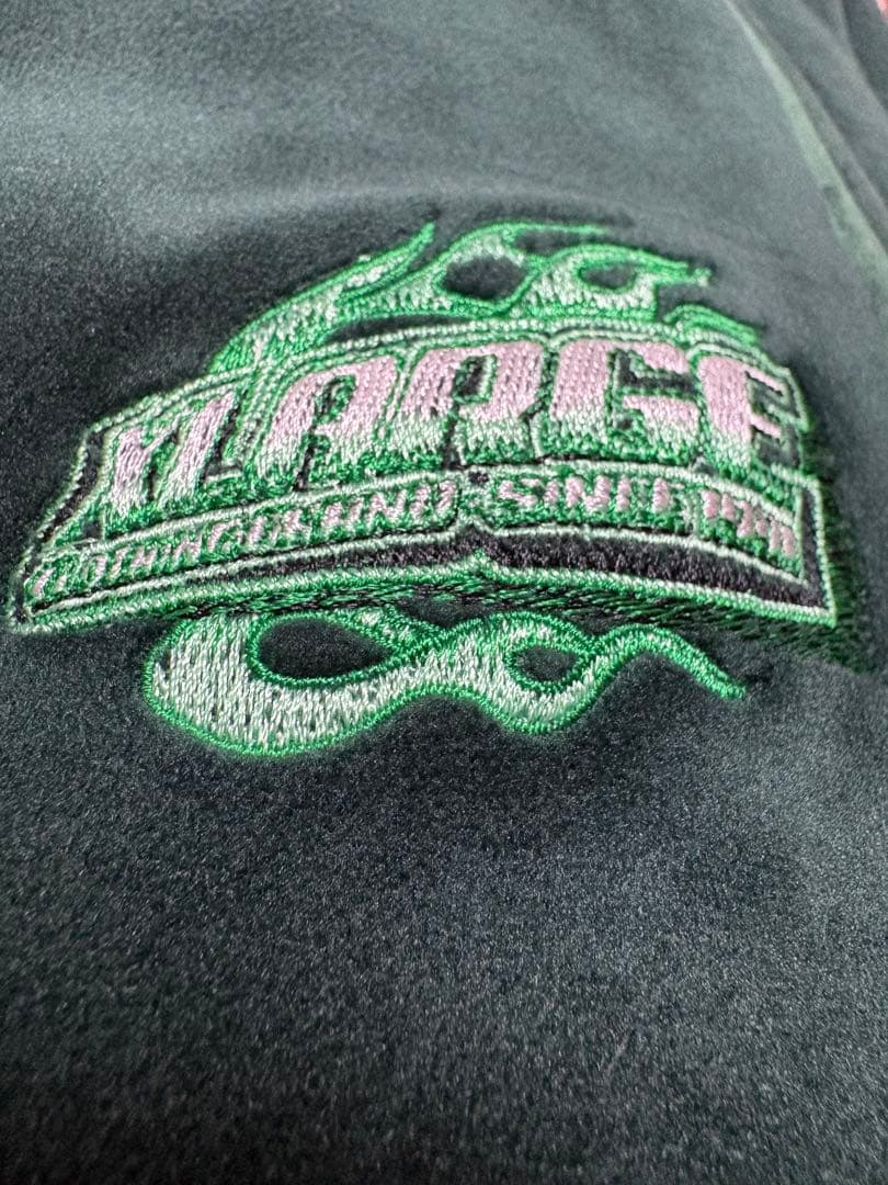 XLARGE ベロアトラックジャケット(XL)&パンツ (L) セットアップ着画