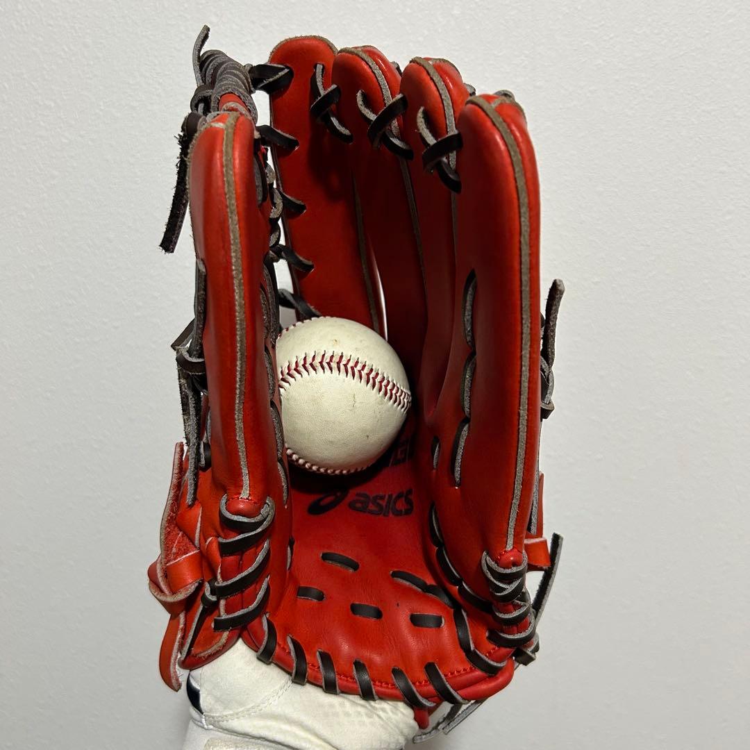 【⭐︎希少品⭐︎】asics アシックス　軟式　野球　外野　グローブ　グラブ