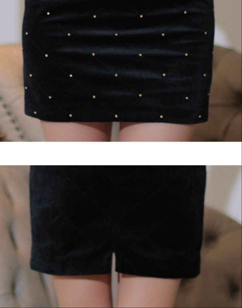 ROBE de FLEURS タイトドレス 赤