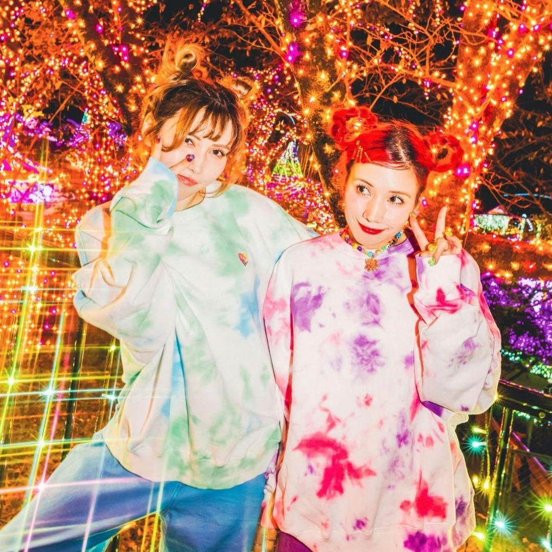 【RE.（アールイードット）】タイダイ ドルマンスリーブ スウェット