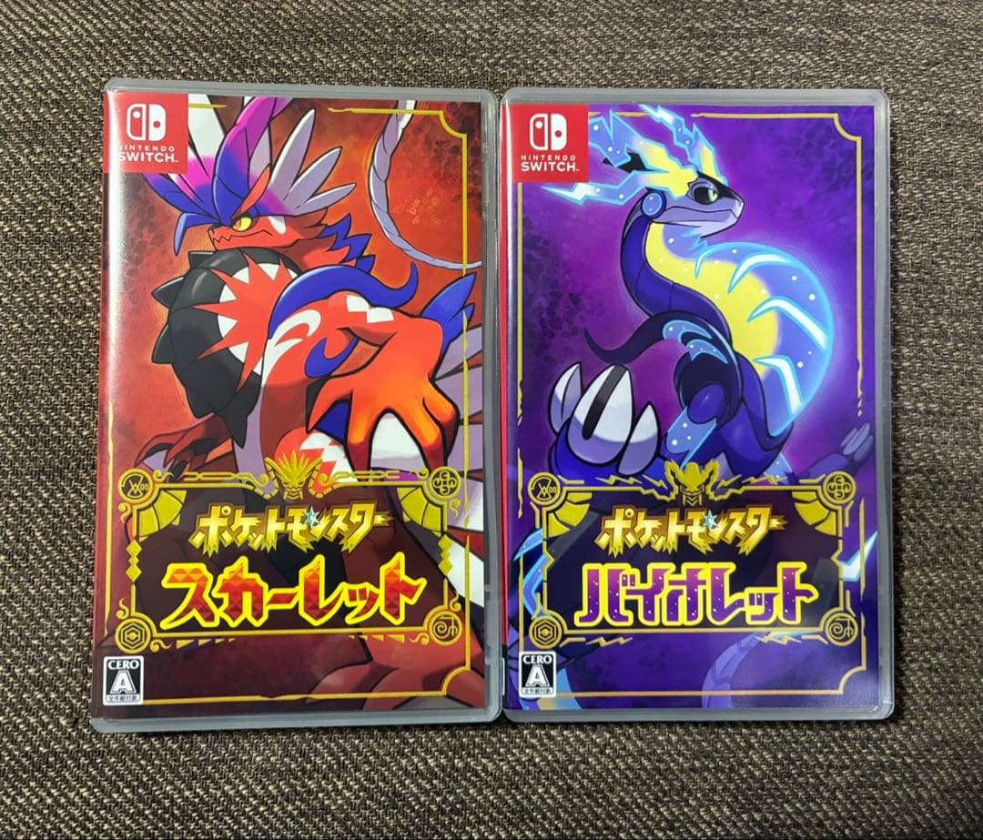 ポケモン スカーレット　バイオレット ダブルパック　美品