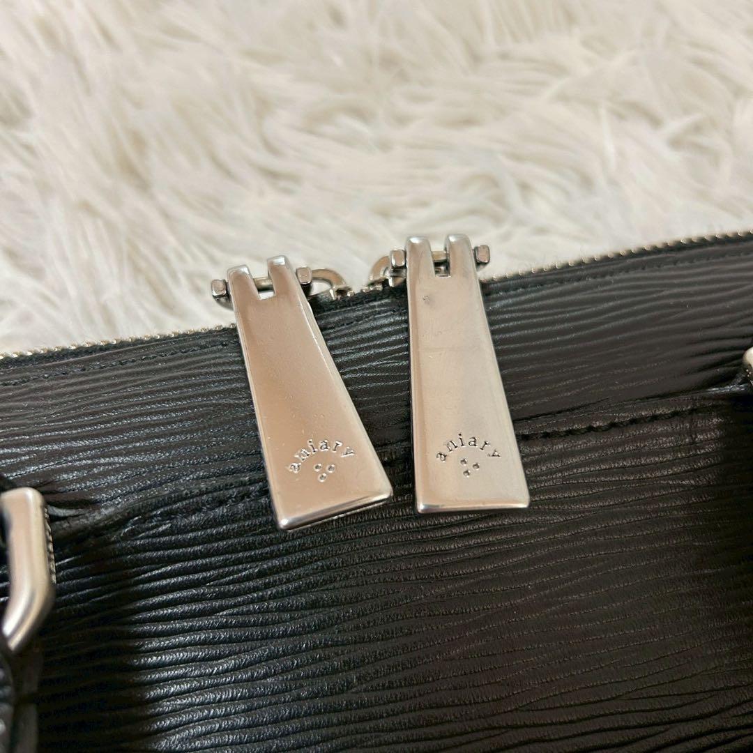 極美品✨アニアリ　ビジネスバッグ　ブリーフケース　レザー　ブラック