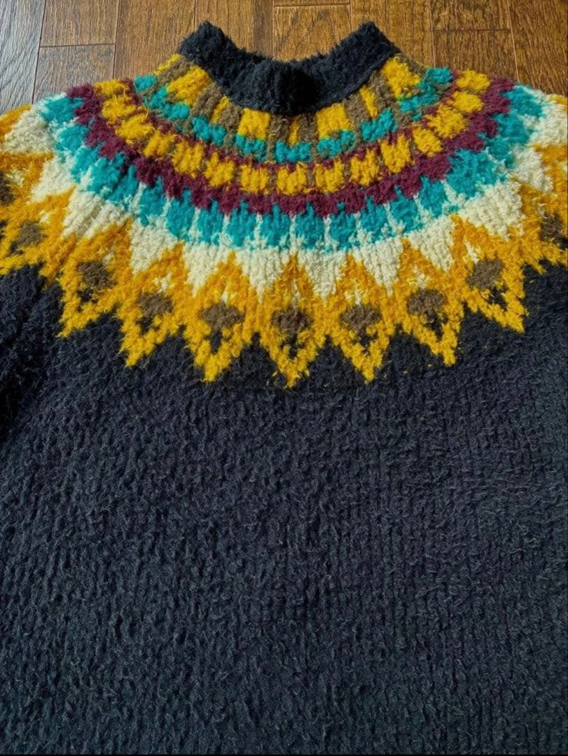 美品93500円2024aw kolorモールノルディックニットセーター